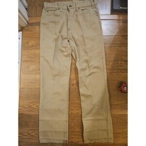 VTG 80s Levis 509-9722 Beige Jeans Mens 34x32 Straight Made In USA Denim